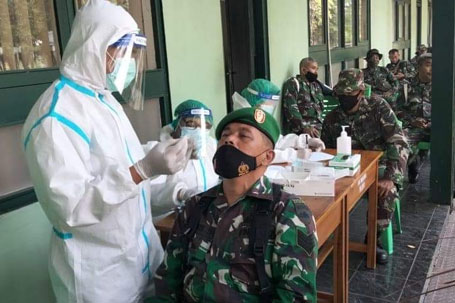 Danrem 031/WB: Satgas TMMD Wajib Test Swab