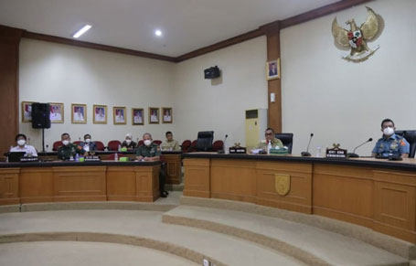 Bahas Rancangan Strategis Keamanan Nasional, Wagubri Gelar Pertemuan Bersama Tim Setjen Wantannas