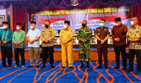 Jelang PSU, Polres Rohul Bersama Kodim 0313/KPR Deklarasi Jaga Kamtibmas