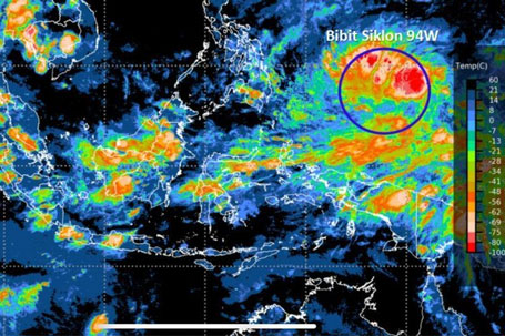 Peringatan Dini Bibit Siklon Tropis 94W, BPBD Ambil Langkah Persiapan