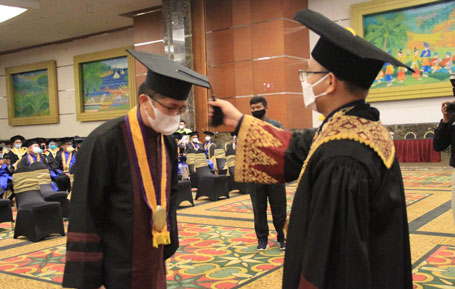 Terapkan Prokes, Unilak Wisuda 681 Sarjana S1 dan 77 Pasca Sarjana