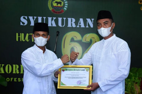 Berprestasi Melalui Program Ketahanan Pangan, Prajurit Korem 031/WB Dapat Penghargaan