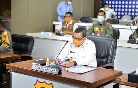 Menghadapi Idul Fitri 1442 H, Wagubri Hadiri Rakor Tingkat Menteri