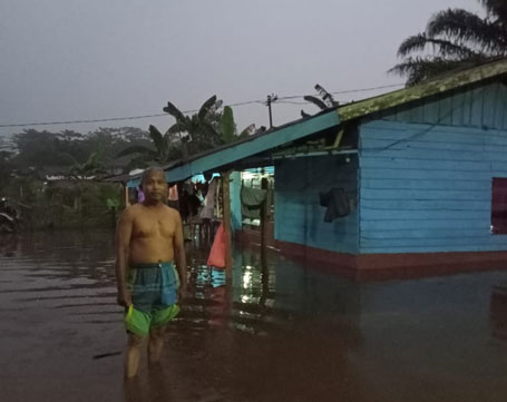 Sungai Siak Meluap, Warga LKMD Palas Mengungsi