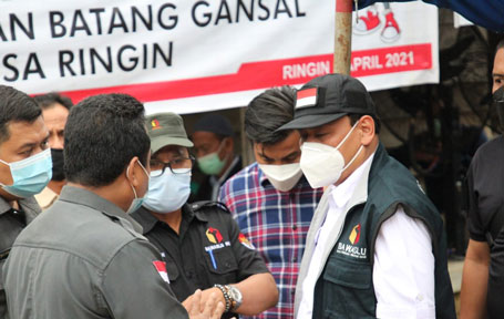 Ketua Bawaslu RI Abhan, SH, MH Monitoring PSU di Indragiri Hulu.