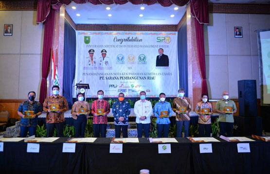 Wagubri Hadiri Acara Penyerahan Sertifikat ISO Integrated Management System PT SPR
