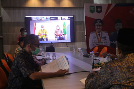 Bupati Siak Bersama Gubernur Riau Dan Ombudsman Laksanakan Workshop Penilaian Kepatuhan