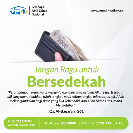 Jangan Ragu untuk Bersedekah
