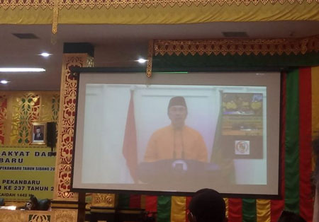 Sempena Hari Jadi Pekanbaru ke-237, Gubri Ajak Semua Pihak Bersinergi Berantas Covid-19