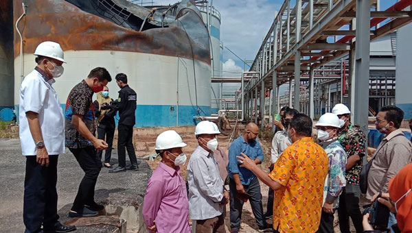 5 Orang Meninggal Akibat Tanki Sawit PT SDO Terbakar, Komisi V DPRD Riau Lakukan Sidak