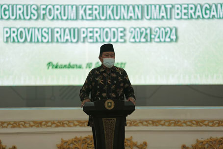 Rajut Kebersamaan Antar Umat Beragama, Pengurus FKUB Riau Sambangi Tokoh Lintas Agama