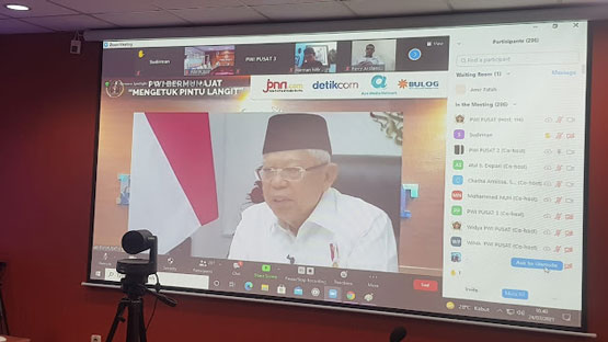 PWI Bermunajat, Wapres: Jurnalis Perlu Berempati Terhadap Penderita Covid-19