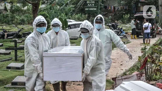 Kematian COVID-19 Bertambah 1.415, Jatim Tertinggi per 24 Juli 2021