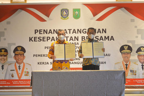 Riau dan Kepri Teken Kerja Sama Sektor Pariwisata, Kesehatan, Perikanan, dan Pendidikan