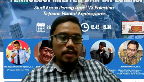 Catatan Diskusi Daring Teknologi Militer dan Diplomasi Perang Israel-Palestina