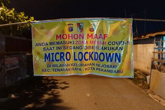 Waspada Covid-19, 33 Kelurahan di Pekanbaru Zona Merah