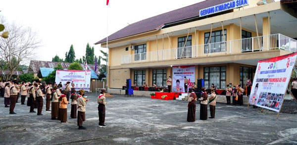 Hari Pramuka ke-60, Kwarcab Siak Terima Anugrah Kepeloporan Gudep Ramah Lingkungan