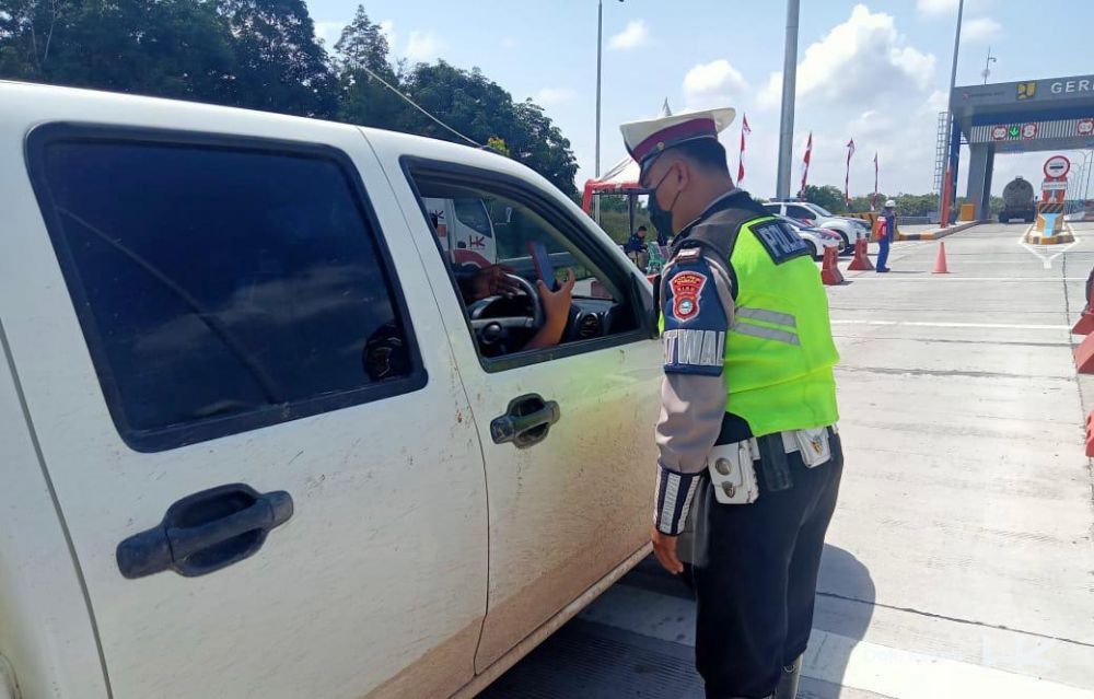 PPKM, Tol Pekanbaru - Dumai Disekat