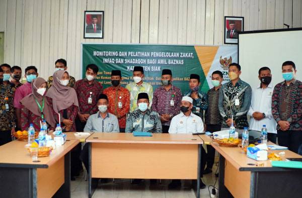 Jadi Narasumber Pelatihan Amil Zakat, Bupati Alfedri Harap Baznas Kabupaten Siak Jadi Tauladan