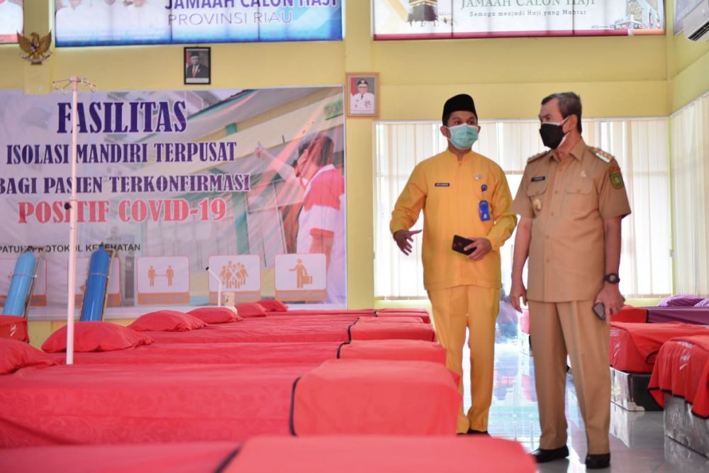 Kasus Turun, Tingkat Keterisian Tempat Tidur Pasien COVID-19 di Riau Menurun