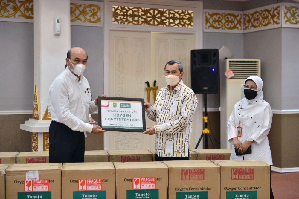 Tanoto Foundation Donasikan Konsentrator Oksigen kepada Pemprov Riau, Ini Sebabnya