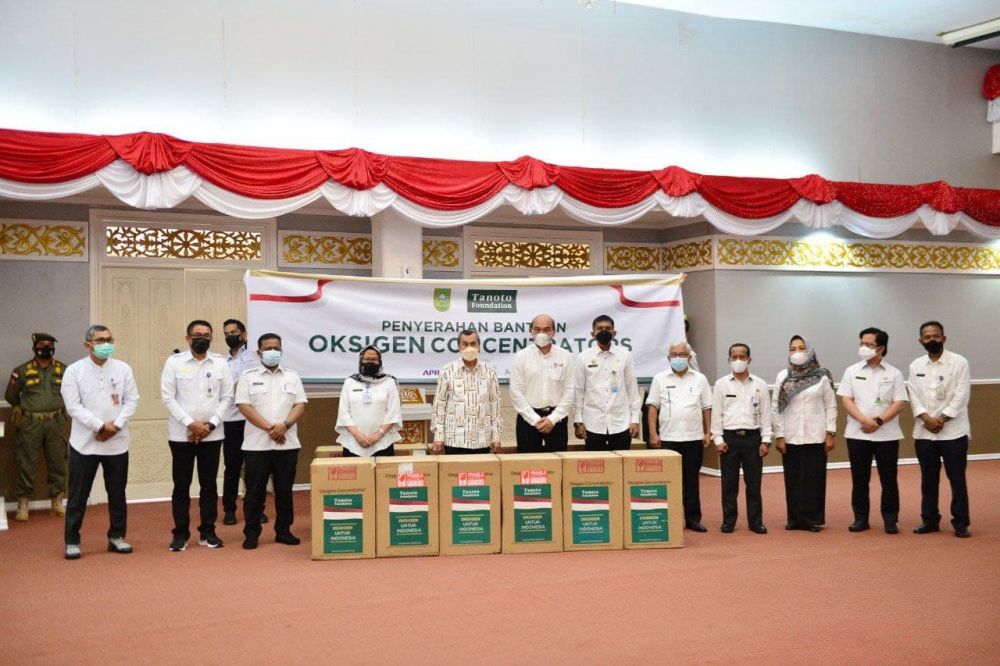 Terima Bantuan 145 Unit Oxygen Concentrator Dari Tanoto Foundation, Gubri Ucapkan Terima Kasih