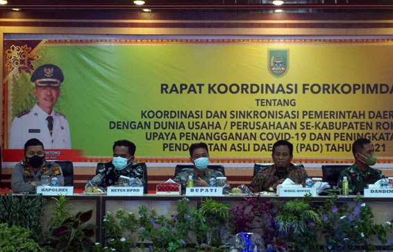 Turun Drastis, Bupati Aprizal Sintong Apresiasi Penanganan Covid-19 Rohil