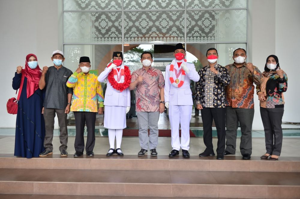 Tiba di Riau, Anggota Paskibraka Nasional 2021 Diharapkan Jadi Motivasi Generasi Muda