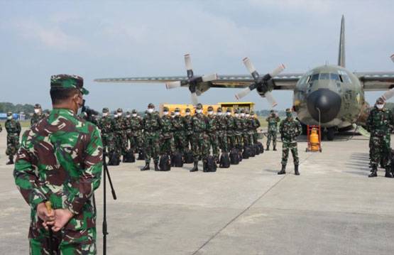 122 Nakes TNI Bantuan Panglima TNI Tiba di Yogyakarta