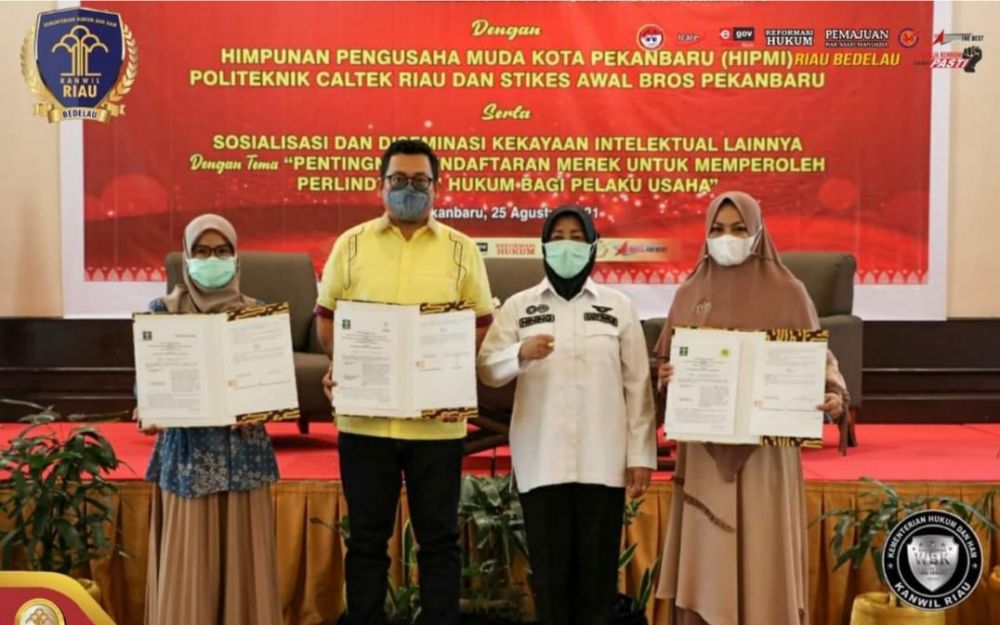 Kemenkumham Riau Dorong Pelaku Usaha Daftarkan Kekayaan Intelektual