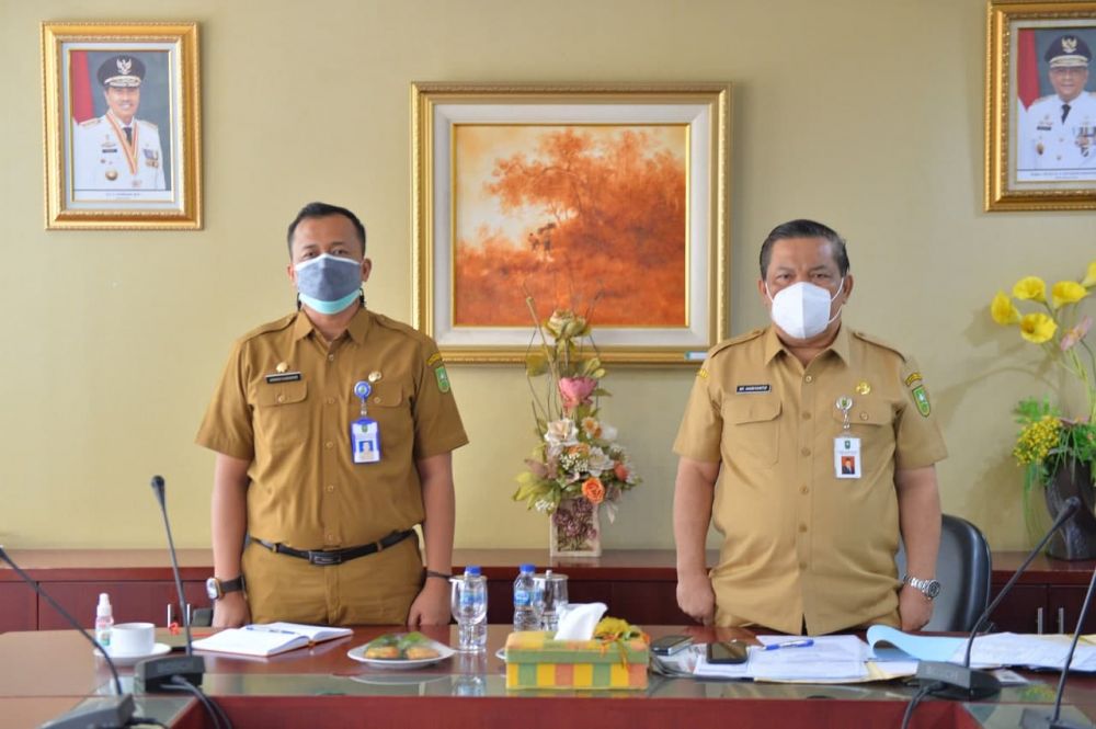 Sekdaprov Riau Ikuti Puncak Gelar Teknologi Tepat Guna Nasional XXII 2021 Secara Virtual