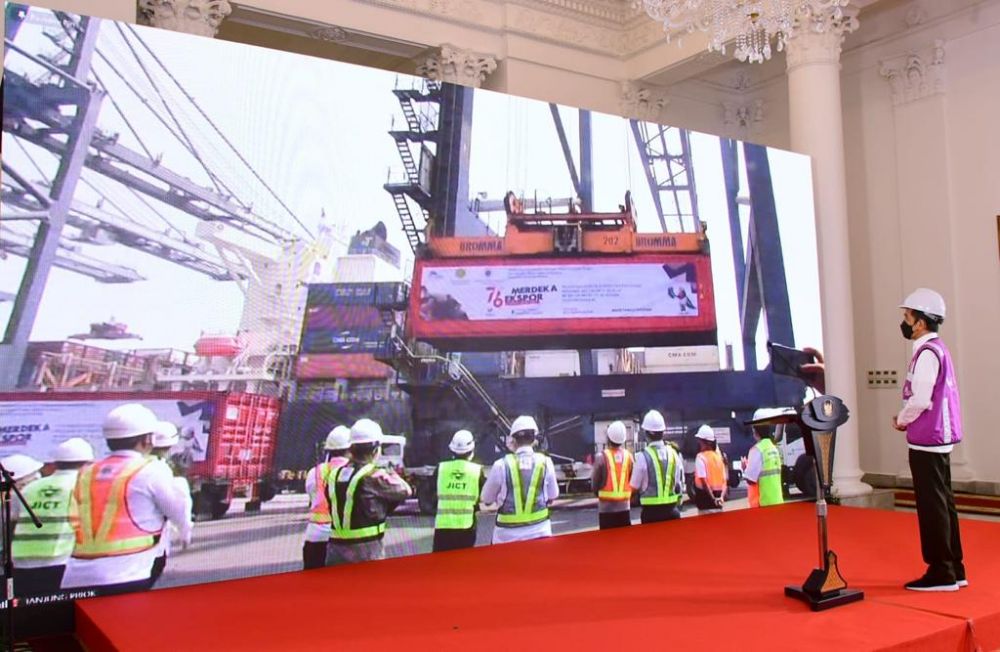 Nilai Ekspor Catat Rekor Tertinggi Sepanjang Sejarah, Airlangga: Indikasi Pemulihan Ekonomi Terus Berlanjut