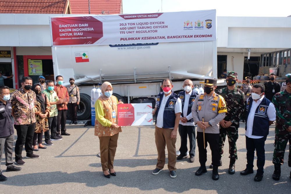 20,5 Ton Liquid Oksigen Didistribusikan ke Sejumlah RS di Pekanbaru