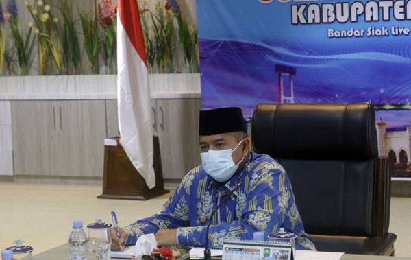 Bupati dan Wakil Bupati Siak Ikuti Pembekalan Kepemimpinan Pemerintahan Dalam Negeri