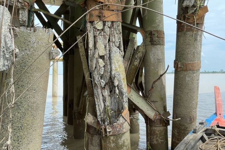 Pemprov Riau Target Jembatan Padamaran di Rokan Hilir Segera Diperbaiki