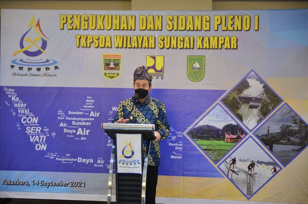 Hadiri Pengukuhan TKPSDA WS Kampar, Ini Harapan Gubernur Riau