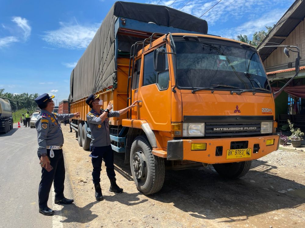 Tim Gabungan Tilang 259 Kendaraan di Rokan Hilir Riau