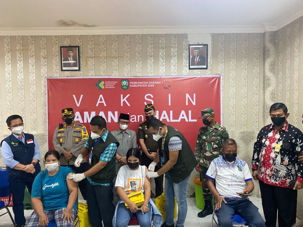 Dorong Percepatan Herd Immunity, Polres Siak Kebut Pelaksanaan Vaksinasi