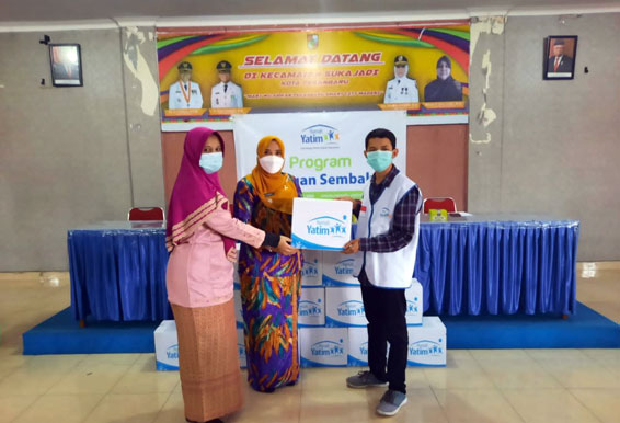 Berbagai Program Bantuan Dibagikan Rumah Yatim kepada Warga Kecamatan Sukajadi Pekanbaru