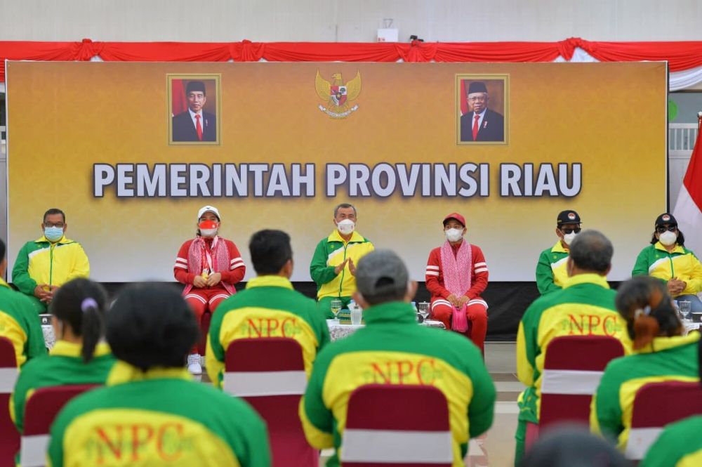 Ramah Tamah Bersama Leani Ratri Oktila, Gubri Harap Jadi Motivasi Atlet NPC dan PON