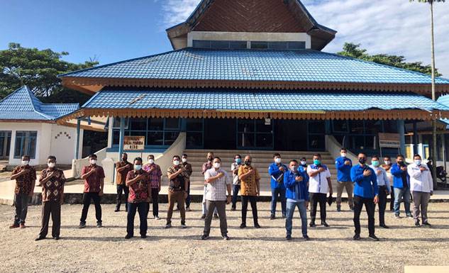 Dit Intelkam Polda Riau Bersama DPD KNPI Riau Gelar Apel Sinergitas