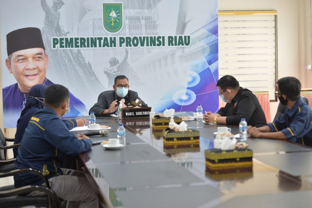 Wagubri Terima Audiensi Himpunan Mahasiswa Pengusaha Muda