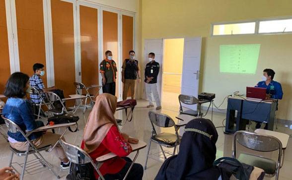 Direkomendasi PTM Terbatas, Tim Satgas Covid-19 Datangi Kampus Unilak