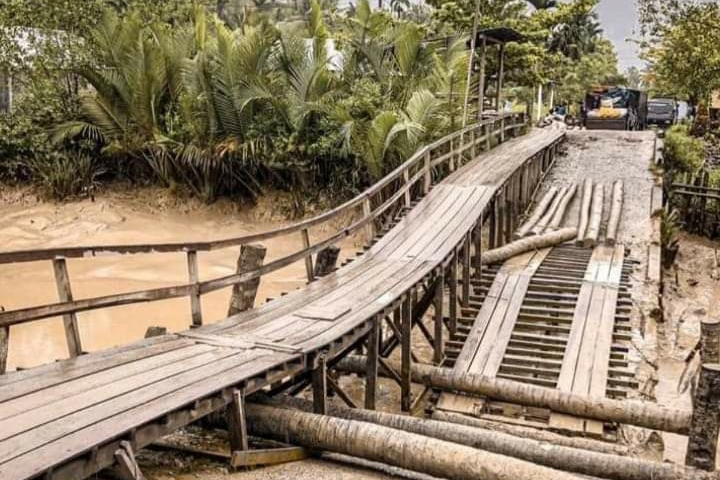 Jembatan di Reteh Rusak, Begini Kata Anggota DPRD Inhil