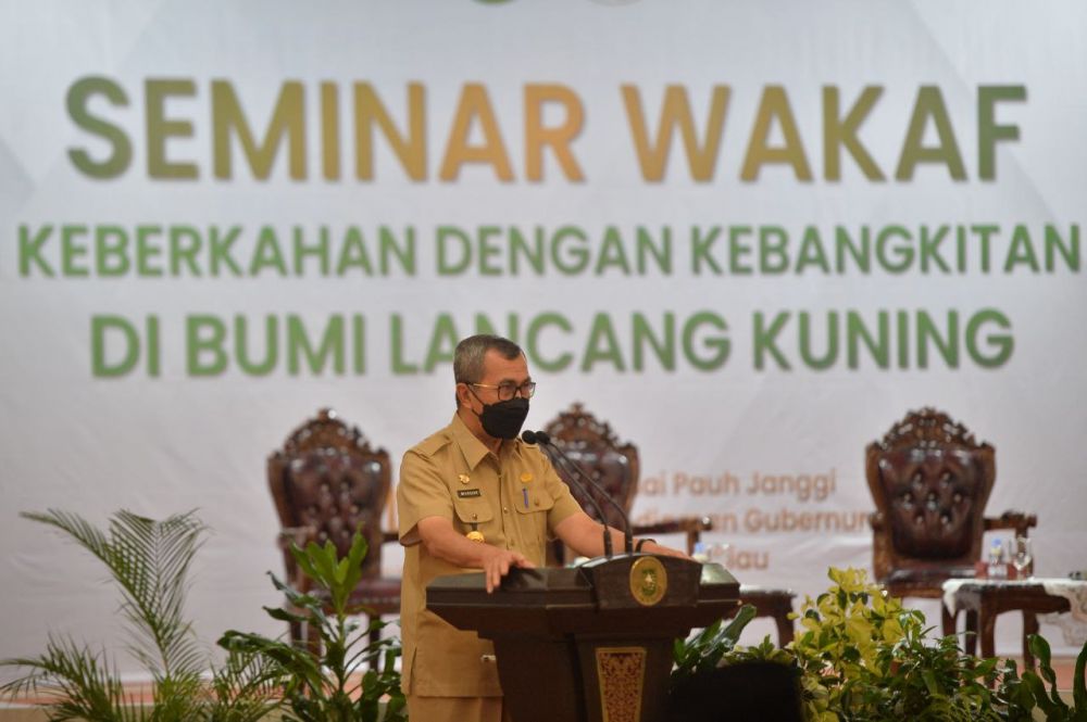 Gubernur Riau ajak Bupati dan Wali Kota Tingkatkan Gerakan Sadar Wakaf