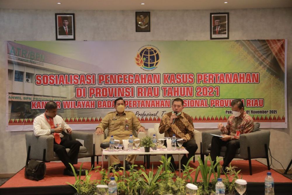 Tahun 2015-2020 ada 172 Kasus Pertanahan di Riau, Paling Banyak di Kampar