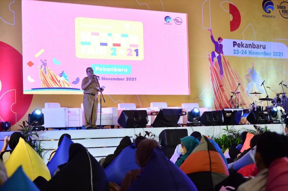 Buka Kegiatan Literasi Netizen Fair, Ini Kata Kadis Kominfotik Riau