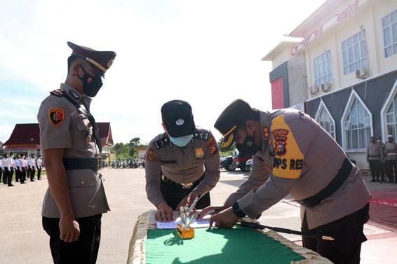 Sertijab Kasat Reskrim, Kapolres Meranti: Jabatan Adalah Amanah dan Laksanakan Penuh Tanggung Jawab
