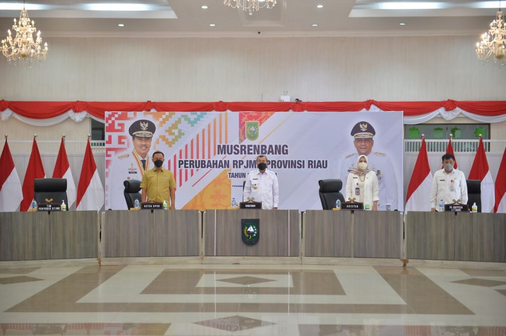 Gubri Resmi Buka Musrenbang Perubahan RPJMD Provinsi Riau Tahun 2019-2024