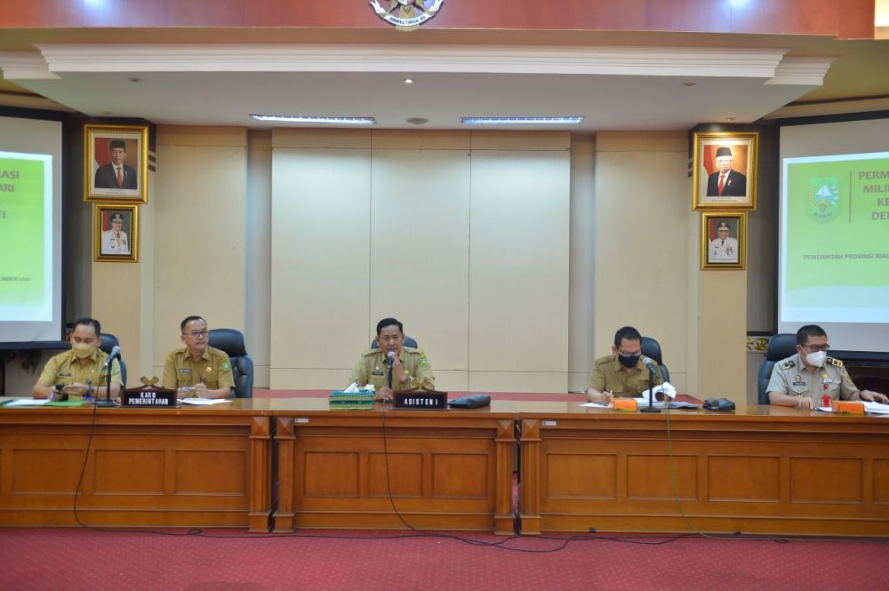 Pemprov Riau Gelar Rapat Penyelesaian Sengketa Lahan Transmigrasi